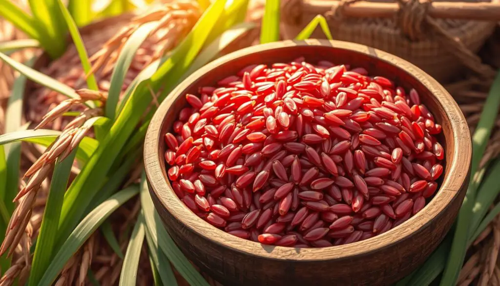 How is red rice made?