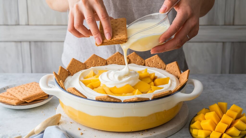 Step-by-Step Recipe for Mango Float Graham