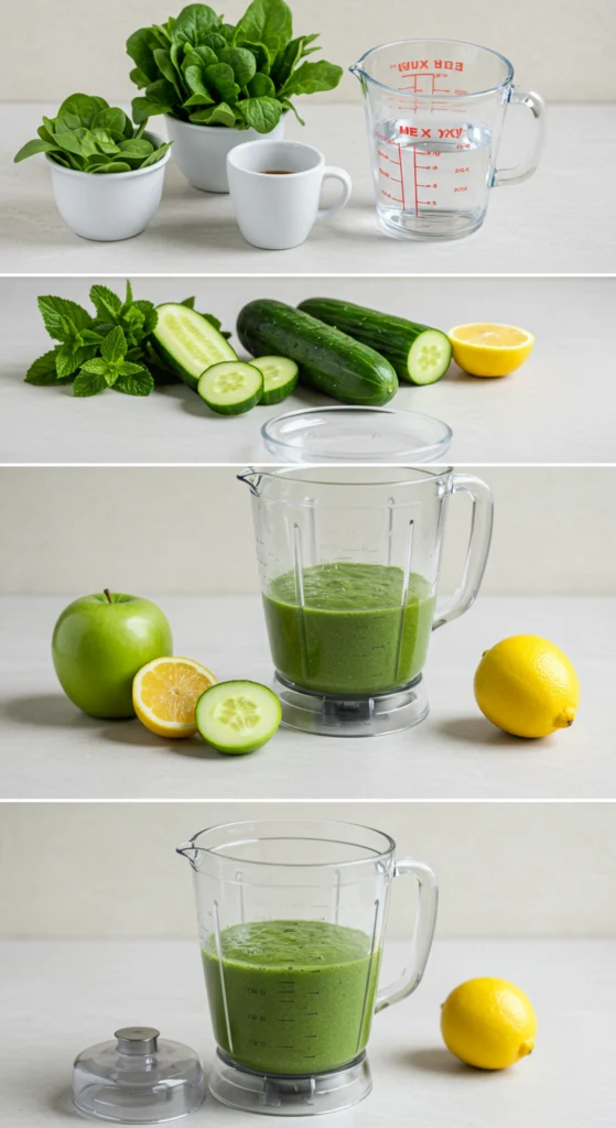 Minty Green Detox Smoothie (Refreshing and Light)