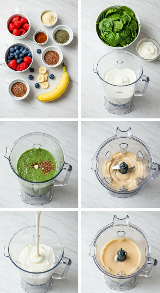 Berry Blast Green Smoothie (Antioxidant Powerhouse)