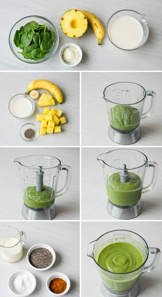 Classic Spinach Banana Smoothie (Perfect for Beginners)