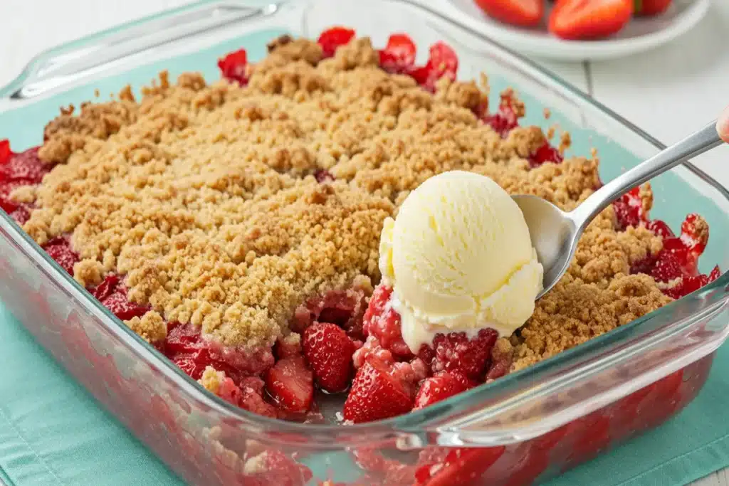 Delicious Strawberry Rhubarb Crisp Recipe