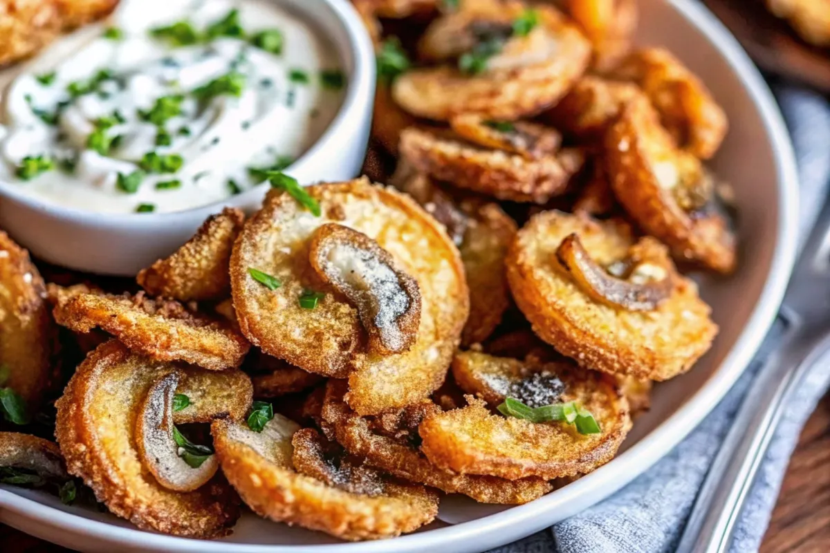Easy Fried Sliced Mushrooms with Ranch Recipes